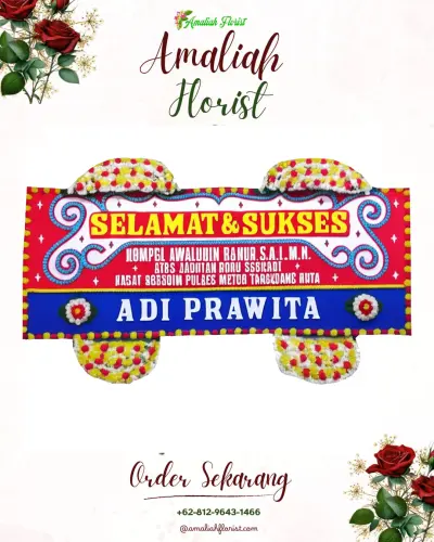 Karangan Bunga Ucapan Selamat di 1 Ilir