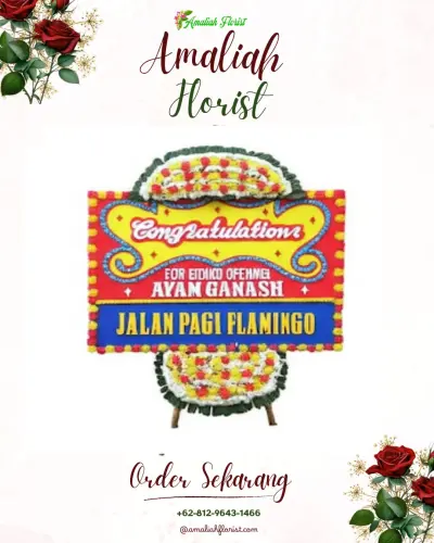 Bunga Papan Congratulation di 1 Ilir